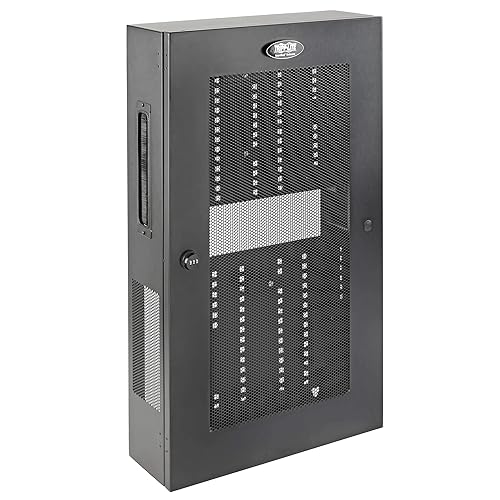 Tripp Lite 3U Smart Rack, Low Profile, Vertical Mounting, Switch Depth Wall Mount Wiring Enclosure, Adjustable Brackets, Wall Rack Enclosure (SRWF6UMOD)
