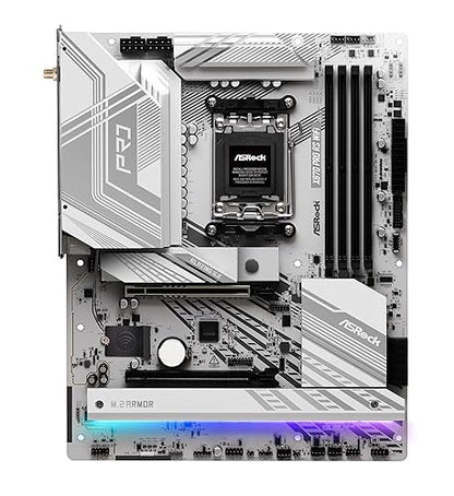 ASRock X870 Pro RS WiFi AMD Ryzen Socket AM5 ATX Motherboard USB4 DDR5 8000 MHz 256 GB SATA3 6.0 Gb/s