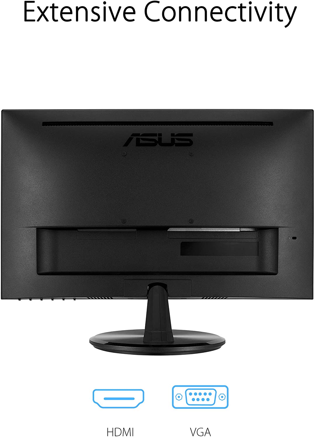 ASUS VP229HE 21.5” Monitor, 1080P Full HD, 75Hz, IPS, FreeSync/Adaptive-Sync, Eye Care, HDMI VGA, Frameless, VESA Wall Mountable, BLACK 21.5" IPS 75Hz