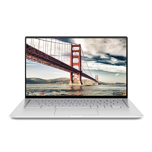ASUS Chromebook Flip CX3, 14 Touchscreen FHD NanoEdge Display, Intel Core i3-1110G4 Processor, 128GB SSD, 8GB RAM, Backlit Keyboard, Wi-Fi 6, Chrome OS, AI Blue, CX3400FMA-DH31T-CA i3/8GB/128GB