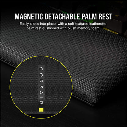 Corsair K100 RGB Mechanical Gaming Keyboard - Cherry MX Speed RGB Silver Keyswitches - AXON Hyper-Processing Technology for 4X Faster Throughput - 44-Zone RGB LightEdge - PBT Double-Shot Keycaps