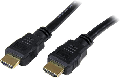 StarTech.com 1m (3ft) HDMI Cable - 4K High Speed HDMI Cable with Ethernet - UHD 4K 30Hz Video - HDMI 1.4 Cable - Ultra HD HDMI Monitors, Projectors, TVs &amp; Displays - Black HDMI Cord - M/M (HDMM1M) 1 meter