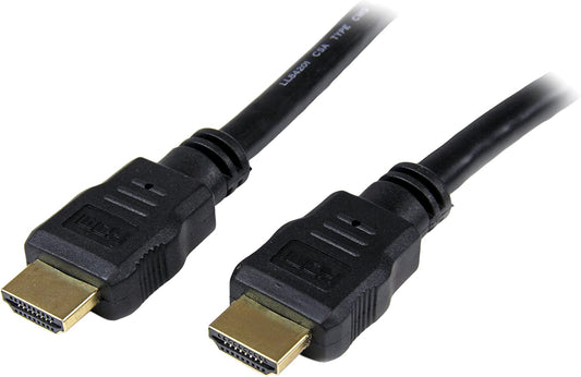 StarTech.com 1m (3ft) HDMI Cable - 4K High Speed HDMI Cable with Ethernet - UHD 4K 30Hz Video - HDMI 1.4 Cable - Ultra HD HDMI Monitors, Projectors, TVs &amp; Displays - Black HDMI Cord - M/M (HDMM1M) 1 meter