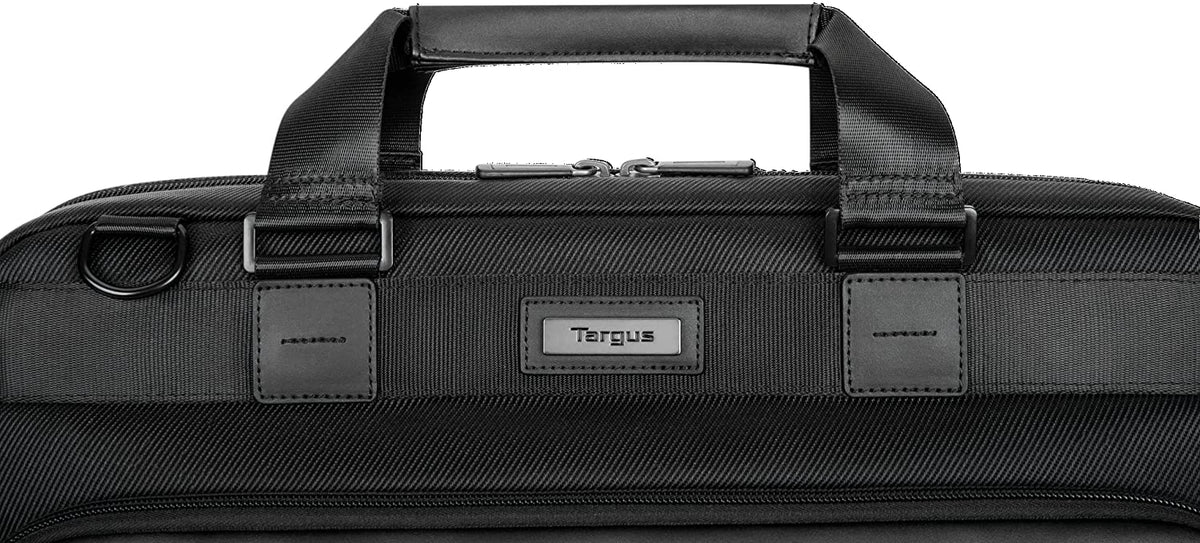 Targus Mobile Elite Laptop Bag for 15.6-inch Laptops, TSA Checkpoint-Friendly Design, Messenger Bag for Men /Women, Computer Bag &amp; Laptop Case for Mac/PC/Dell/Lenovo/HP, Black (TBT045US) Business Topload