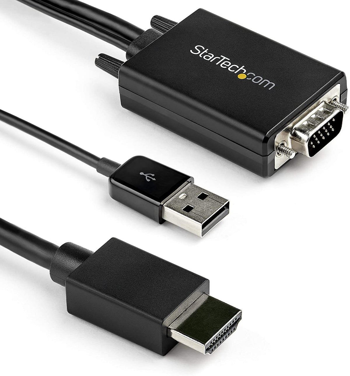 StarTech.com 2m VGA to HDMI Converter Cable with USB Audio Support &amp; Power - Analog to Digital Video Adapter Cable to connect a VGA PC to HDMI Display - 1080p Male to Male Monitor Cable (VGA2HDMM2M)