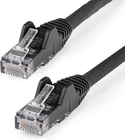 Startech 3ft (90cm) CAT6 Ethernet Cable - LSZH (Low Smoke Zero Halogen) - 10 Gigabit 650MHz 100W PoE RJ45 UTP Network Patch Cord Snagless w/Strain Relief - Black CAT 6, ETL Verified (N6LPATCH3BK) 3 ft Black