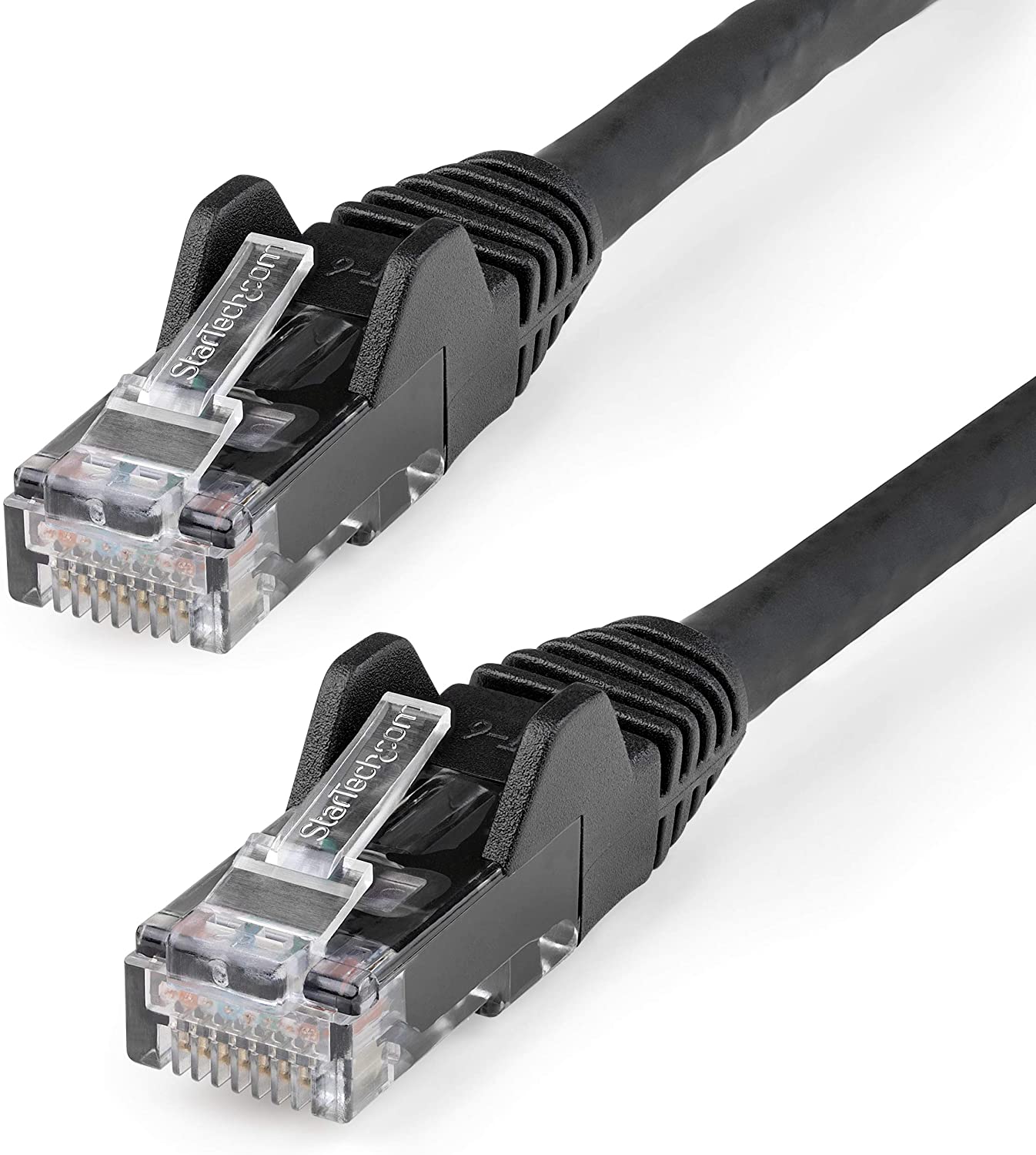 StarTech.com 50ft (15m) CAT6 Ethernet Cable - LSZH (Low Smoke Zero Halogen) - 10 Gigabit 650MHz 100W PoE RJ45 UTP Network Patch Cord Snagless w/Strain Relief - Black CAT 6, ETL Verified (N6LPATCH50BK) 50 ft Black