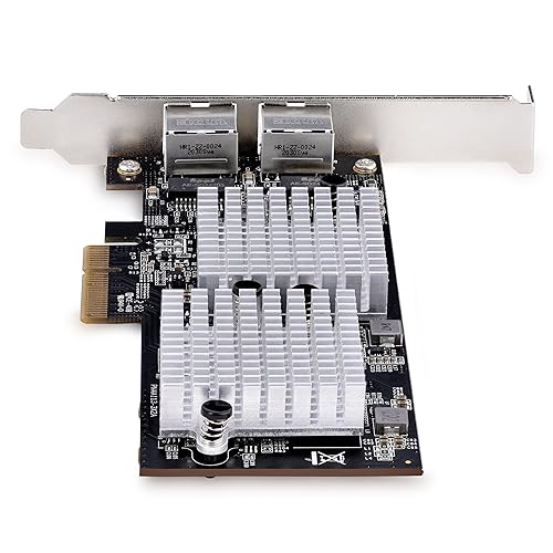 StarTech.com 2-Port 10GbE PCIe Network Adapter Card, Network Card for PCs/Servers, Six-Speed PCIe Ethernet Card with Jumbo Frame Support, NIC/LAN Interface Card, 10GBASE-T and NBASE-T (ST10GSPEXNDP2) 2 Port 10G