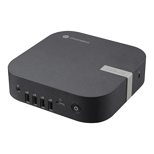 ASUS Chromebox 5a with Intel® Core™ i3-1315U Processor, 8GB DDR5 RAM, 128GB M.2 PCIe G4x4 NVMe SSD, Quad-Display, Wi-Fi 6E & Bluetooth, Gb LAN, USB-C, Chrome OS, VESA Mount Core i3 Fan|8GB RAM|128GB SSD
