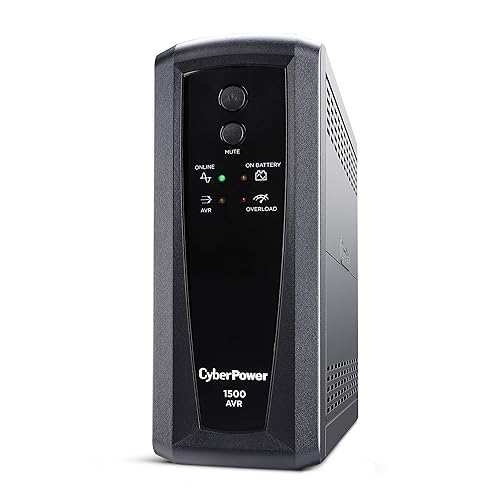 CyberPower CP1500AVRT AVR UPS System, 1500VA/900W, 10 Outlets, Mini-Tower
