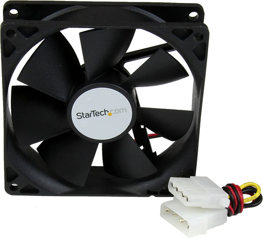 StarTech.com 92x25mm Dual Ball Bearing Computer Case Fan w/ LP4 Connector - 90mm Fan - Computer case Fan - pc Fan (FANBOX92) 92x25mm LP4