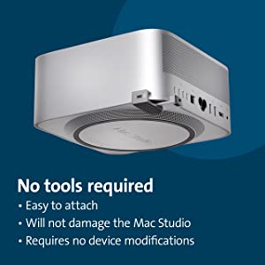 Kensington Lock Designed for Mac Studio Locking Adapter Mac Studio Mount (K65101WW)
