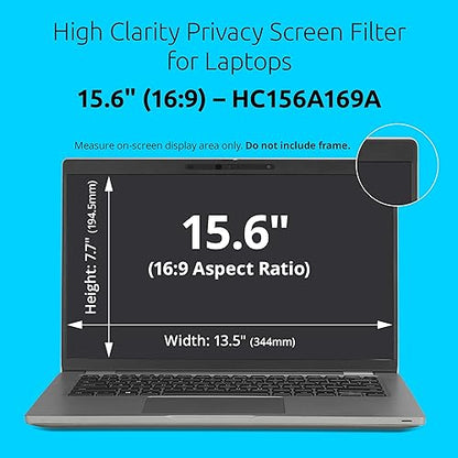 Kensington High Clarity Privacy Screens Filter 15.6 inch 16:9