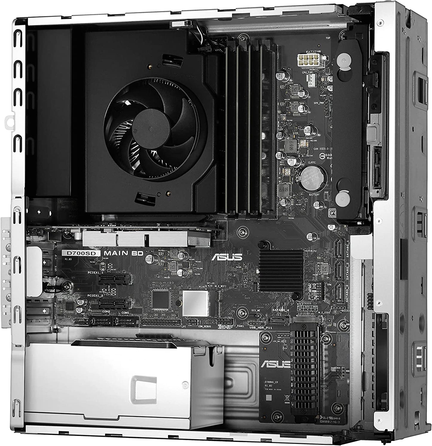 Asus D700SD-Q53P D700 Desktop Small Form Factor Intel i5-12500, 8GB DDR4, 51GB PCIE, Windows 11 Pro, French Bilingual, Wired Keyboard/Wired Optical Mouse D700 Intel i5
