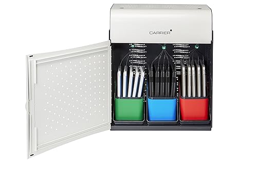 LocknCharge Carrier 15 Charging Station - Stainless Steel - 13.40" Length x 23.50" Width x 27.90" Height - Steel Frame - For 15 Devices