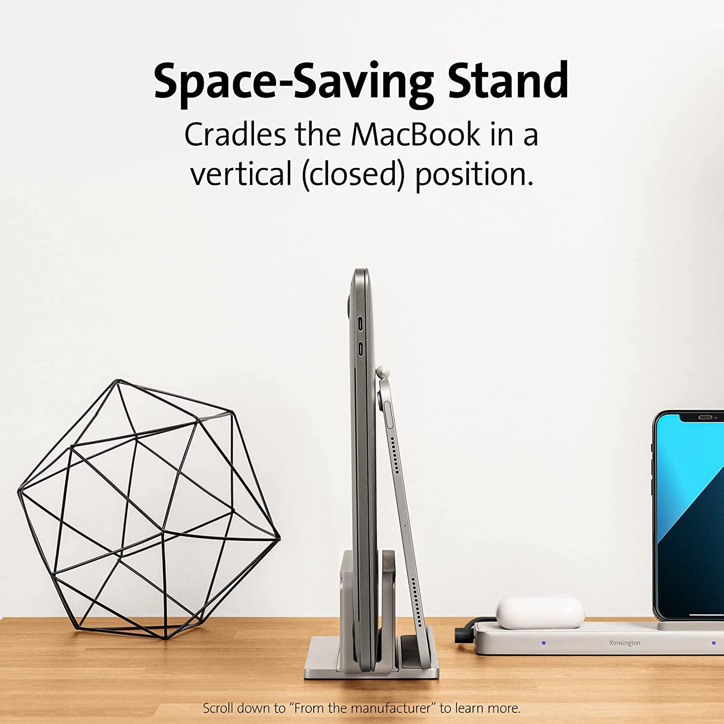 Kensington StudioCaddy with Qi Wireless Charging for Apple Devices (K59090WW)