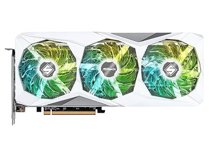 ASRock AMD Radeon RX 7600 Steel Legend 8GB OC GDDR6 128-bit 0dB Silent Cooling Graphics Card DisplayPort 7680 x 4320 HDMI 18 Gbps 3 Fans PCI Express 4