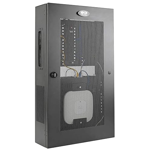 Tripp Lite 3U Smart Rack, Low Profile, Vertical Mounting, Switch Depth Wall Mount Wiring Enclosure, Adjustable Brackets, Wall Rack Enclosure (SRWF6UMOD)