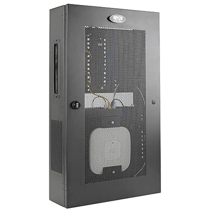 Tripp Lite 3U Smart Rack, Low Profile, Vertical Mounting, Switch Depth Wall Mount Wiring Enclosure, Adjustable Brackets, Wall Rack Enclosure (SRWF6UMOD)