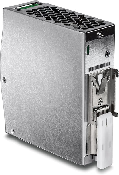 TRENDnet 120 W Single Output Industrial DIN-Rail Power Supply, Extreme -25 to 70 °C (-13 to 158 °F) Operating Temp, Power Supply 120W, DIN-Rail Mount, Overload Protection, Silver, TI-S12048
