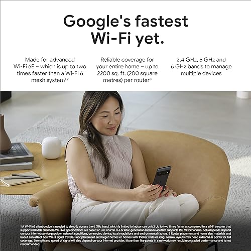 Google Nest WiFi Pro - 3 Pack - Snow Snow 3 Pack
