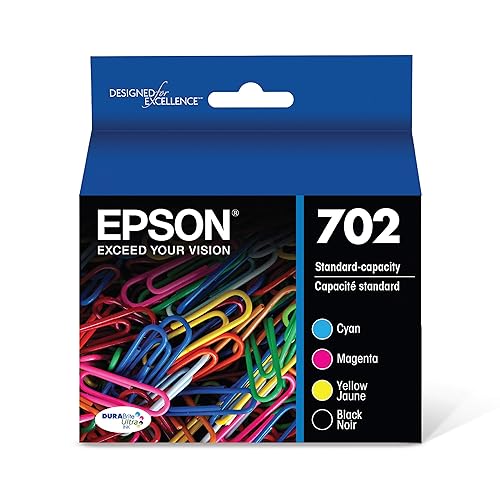 Epson DURABrite Ultra 702 Original Ink Cartridge - Multi-pack - Black, Cyan, Magenta, Yellow
