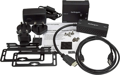 StarTech.com HDBaseT Extender Kit with Compact Transmitter - HDMI Over CAT5 - HDMI Over HDBaseT - Up to 4K (ST121HDBTDK)