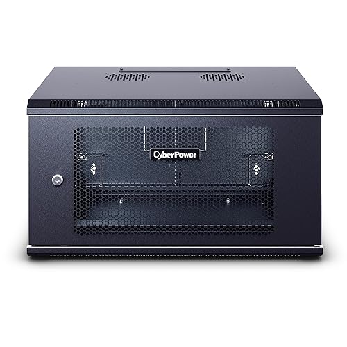 CyberPower Carbon CR6U61003 6U Wall Mount Enclosure, Black