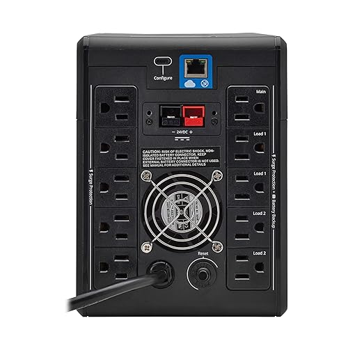 Eaton Tripp Lite Series Cloud-Connected 1500VA UPS Battery Backup & Surge Protector, Remote Management & Monitoring, 1000W, 10 Outlets, LCD Screen, Computer UPS