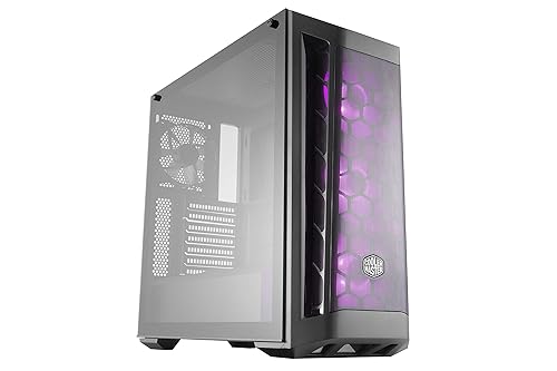 Cooler Master MasterBox MB511 ARGB ATX Mid-Tower with Three 120mm ARGB Fans, Fine Mesh Front Panel, Mesh Side Intakes, Tempered Glass & ARGB Lighting System