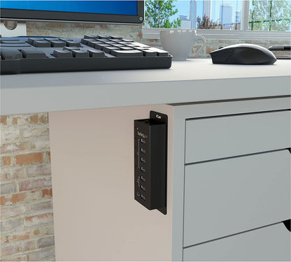 StarTech.com 7 Port USB 3.0 Charging Hub - 4 x USB-A, 3 x USB-A Dedicated Charging Ports - Powered Mountable USB Charging Station (ST4300U3C3) 4 Port + 3 Charge Port