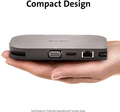 Kensington SD1610P Surface Dock for Microsoft Surface Pro 8, 7 &amp; 7+, Surface Pro X, Surface Go, Surface Laptop and Surface Book (K38365WW)