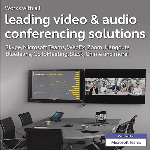 Jabra PanaCast – Intelligent 180° Panoramic-4K Huddle Room Video Camera – Inclusive Video Conferencing Camera with Full Room Coverage, Easy to Set-Up Wide Angle Webcam for Streaming Webcam PanaCast