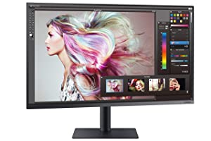 SAMSUNG TU874 32-Inch 4K UHD (3840x2160) Monitor, Thunderbolt 3 with Daisy Chain, HDMI, DisplayPort, Fully Adjustable Stand, USB 3.0 Hub, 3 Yr WRNTY (LF32TU874VNXGO), 2022