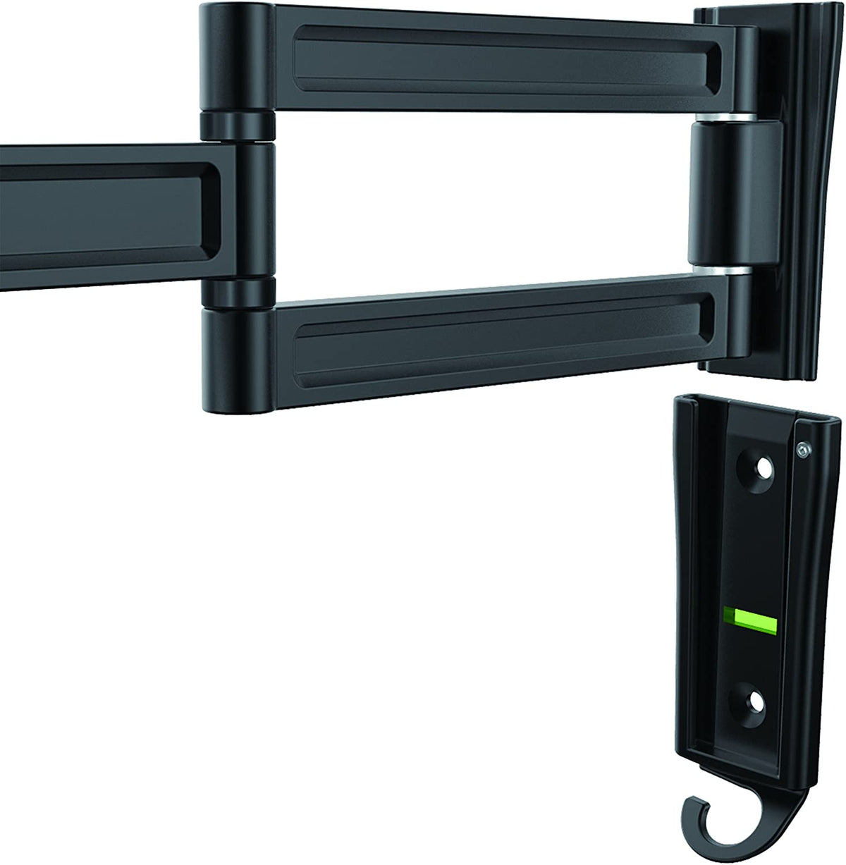 StarTech.com Monitor Wall Mount - Dual Swivel - Supports 13 to 34 Monitors - VESA Monitor/TV Wall Mount - Wall Mount Swivel Monitor Arm - Black (ARMWALLDS) Black Dual-Swivel