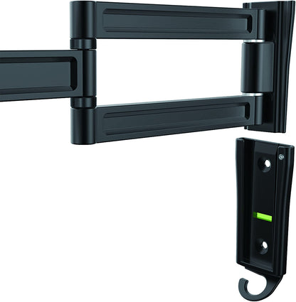StarTech.com Monitor Wall Mount - Dual Swivel - Supports 13 to 34 Monitors - VESA Monitor/TV Wall Mount - Wall Mount Swivel Monitor Arm - Black (ARMWALLDS) Black Dual-Swivel