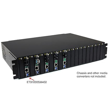 Startech.Com ET91000SM402 1000 Mbps Gigabit Ethernet Single Mode Fiber Media Converter with Sc 40 Km SM 40km Gigabit SC