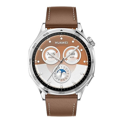 HUAWEI Watch GT 5 46mm Smartwatch, up to 14 Days Battery Life, All New Running and Cycling Sports Smart Watch, Sharp Edged Design, Brown. Buy one and get a Free FreeBuds SE2, While Supplies Last. GT5 46mm Brown