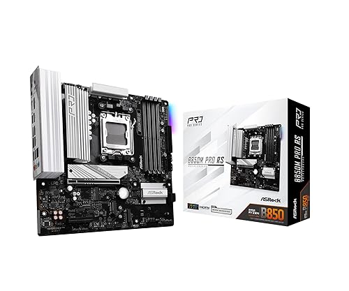 ASRock B850M Pro RS AM5 AMD B850 SATA 6Gb/s Micro ATX Motherboard
