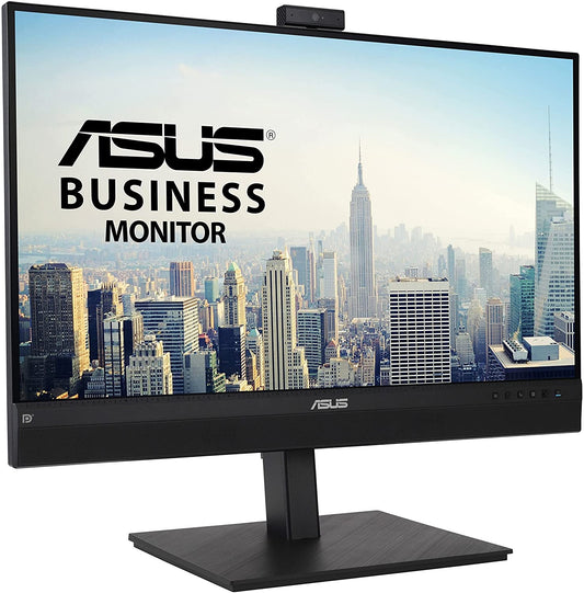 ASUS 27” 1440P Video Conference Monitor (BE27ACSBK) - QHD (2560 x 1440), IPS, Built-in 2MP Webcam, Mic Array, Speakers, Eye Care, Wall Mountable, AI Noise-canceling, USB-C, HDMI, Zoom Certified 27" IPS QHD w/Webcam, Zoom Certified