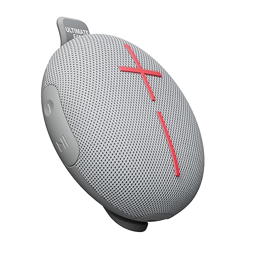 ULTIMATE EARS MINIROLL Ultra-Portable Waterproof Bluetooth Speaker, Big Bass, IP67 Dustproof, 131 ft (40 m) Range - Revive Grey