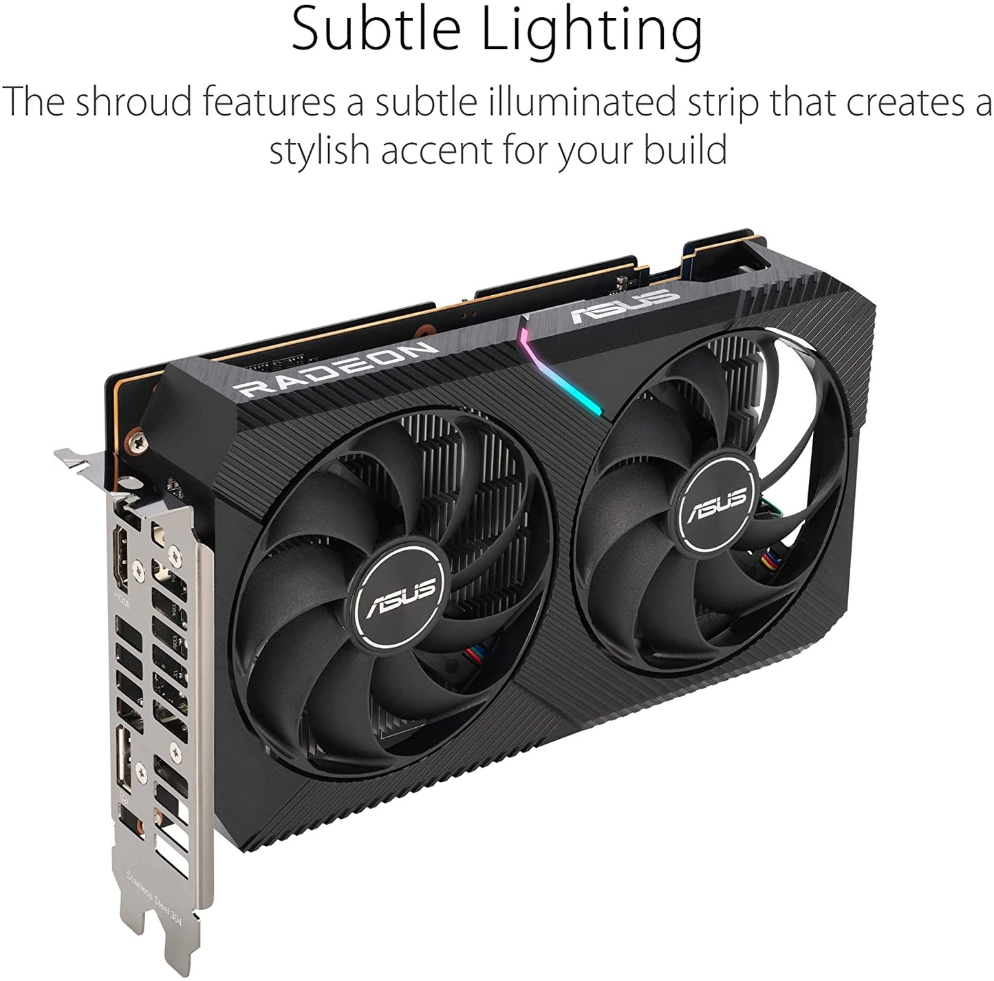 ASUS Dual AMD Radeon RX 6400 4GB GDDR6 Gaming Graphics Card (AMD RDNA 2, PCIe 4.0, 4GB GDDR6 Memory, HDMI 2.1, DisplayPort 1.4a, Axial-tech Fan Design, 0dB Technology)