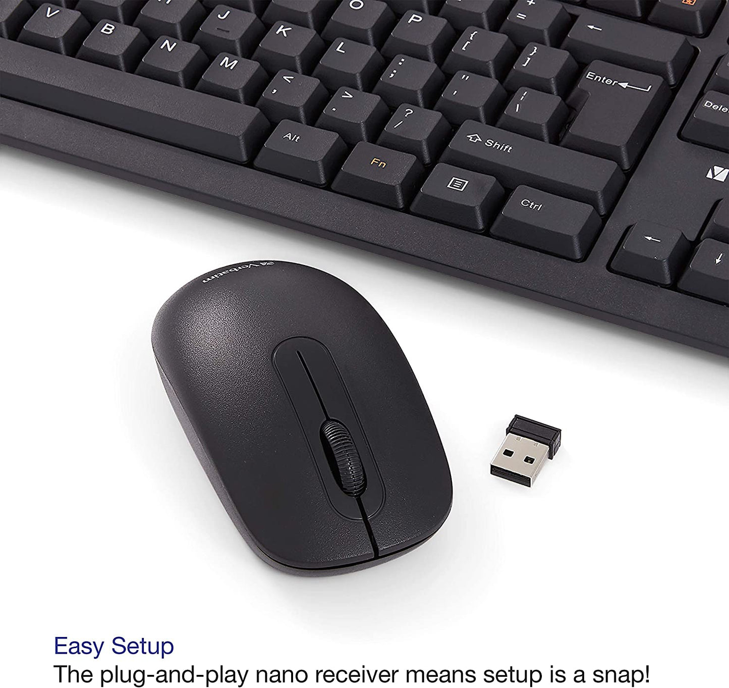 Verbatim USB Wireless Keyboard and Mouse Combo Wireless Keyboard &amp; Mouse