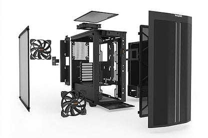 be quiet! Pure Base 500DX ATX Mid Tower PC case | ARGB | 3 Pre-Installed Pure Wings 2 Fans | Tempered Glass Window | Black | BGW37 BGW37 Case