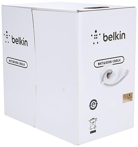 Belkin Cat-5e Bulk Patch Cable (Gray, 1000-Foot Reel)