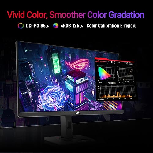 ASUS ROG Strix 27” 1440P USB-C HDR Gaming Monitor (XG27ACG) -QHD, 180Hz, 1ms, Fast IPS, DCI-P3 95%, Extreme Low Motion Blur Sync, G-Sync Compatible, Tripod Socket, Aura Sync, AI Gaming