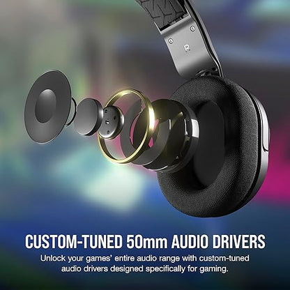 CORSAIR HS35 v2 Multiplatform Wired Gaming Headset – Flexible Omni-Directional Microphone – Universal 3.5mm Connection – PC, Mac, PS5, PS4, Xbox, Nintendo Switch, Mobile – Carbon v2 Stereo