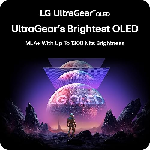 LG Ultragear™ 27" OLED 480Hz Gaming Monitor, QHD (2560x1440) OLED Display / 480Hz Refresh Rate / 0.03ms (GtG) Response time/NVIDIA® G-SYNC® Compatible/AMD FreeSync™ Premium Pro