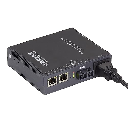 Black Box Gb ETH MED Conv 2-10/100/1000 COP 100/1000 MM FBR 850nm 0.5km SC