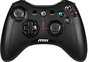 MSI Force GC30V2 Wireless Gaming Controller, Dual Vibration Motors, Dual Connection Modes, Interchangable D-Pads, Compatible with PC &amp; Android Force GC30 V2